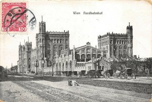 Wien Vienna Austria 1908 Postcard Nordbahnhof Train Station Posted to USA