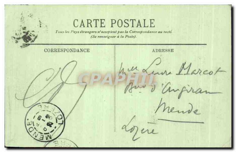 Old Postcard Le Havre General view and the new pier