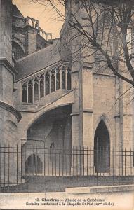 BR71611 chartres abside de la cathedrale escalier conduisant a la chapell france