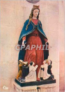 Modern Postcard Abbey of Pontigny (Yonne) The Protector Virgin