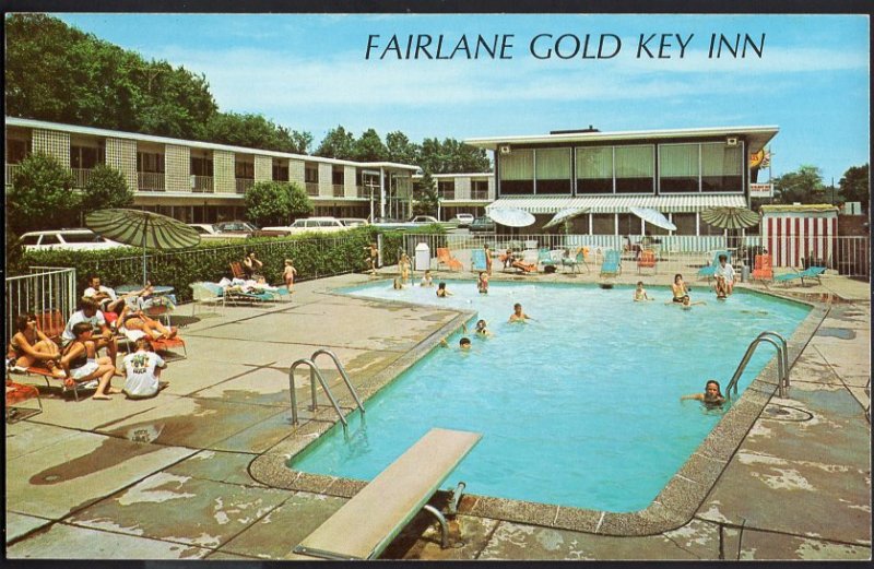 Michigan ~ DEARBORN Fairlane Inn, 21430 Michigan Ave. Chrome 1950s-1970s