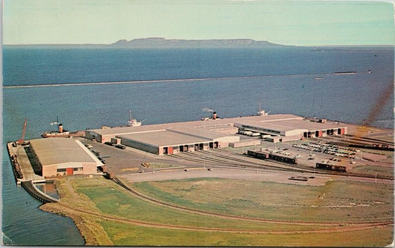 The New Seaway Terminal Port Arthur & Fort William ON Ontario Postcard D75