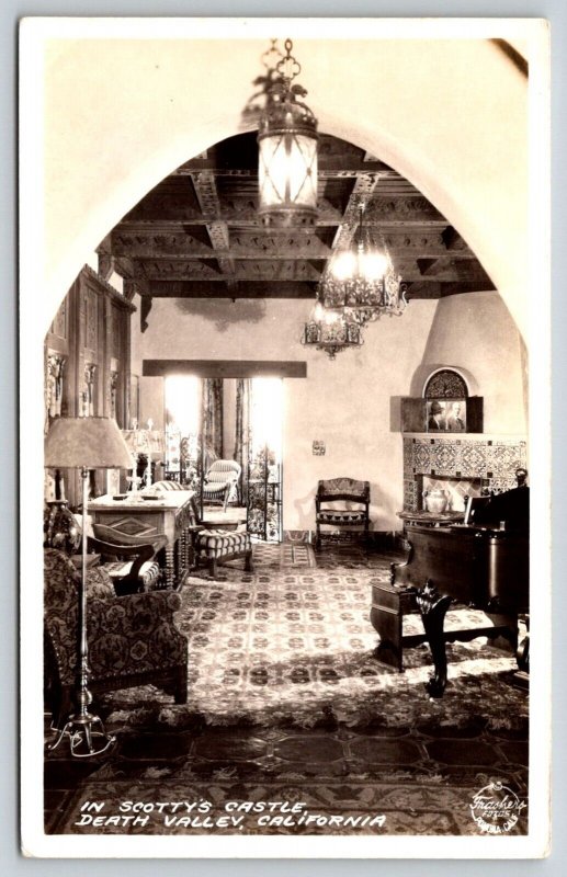 RPPC  Scotty's Castle   Death Valley   California   Postcard