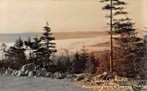 ASCUTNEY STATE PARK VERMONT~LAKE OF CLOUDS~1930s REAL PHOTO POSTCARD