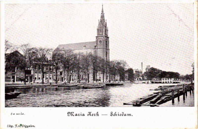 CPA AK SCHIEDAM Maria Kerk NETHERLANDS (602159)