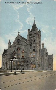 First Methodist Church, Mason City, Iowa Cerro Gordo Co c1910s Vintage Postcard