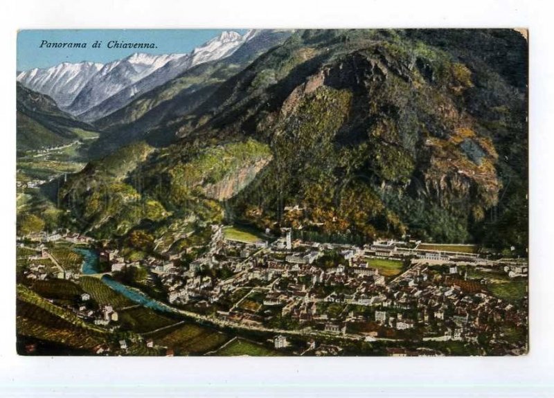 246779 ITALY Chiavenna view Vintage postcard