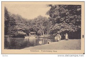 Children, Swans, Frederiksberg Have, Kobenhavn, Denmark, 1900-1910s