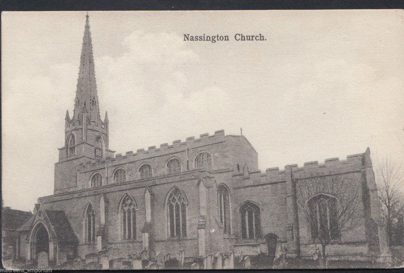 Northamptonshire Postcard - Nassington Church    RT1194