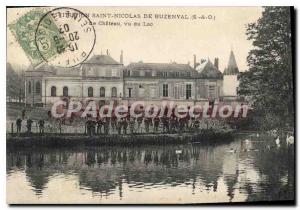 Postcard Old Institution Saint Nicolas Buzenval Le Chateau Lake seen