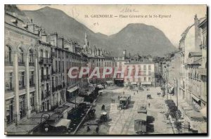 Old Postcard Grenoble Musee Grenoble and St Eynard Trams