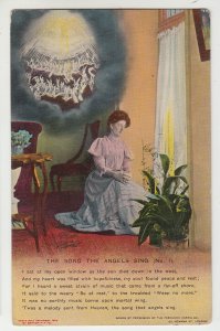 P2817, 1911 postcard the song the angels sing