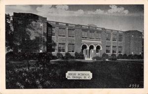 St George South Carolina High School Antique Postcard J52818