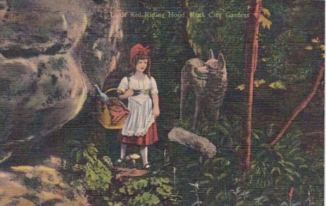 Tennessee Chattanooga Little Red Riding Hood Rock City Gardens Lookout Mounta...