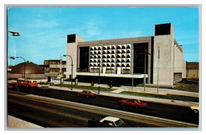 Manitoba Centennial Centre Winnipeg Canada Postcard Old Cars