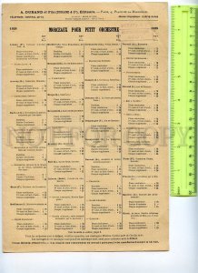 434857 FRANCE 1928 year Repertoire of the Cinema Durand in Paris on 4 pages