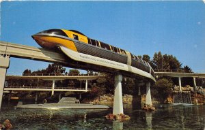 DISNEYLAND Anaheim California 1972 Postcard Tomorrowland Sleek Monorail