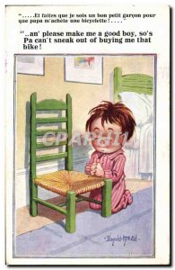 Old Postcard Fantasy Illustrator Child Donald McGill