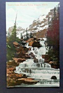 Mint Laggan Alberta Canada Paradise Valley Giants Steps Real Photo Postcard