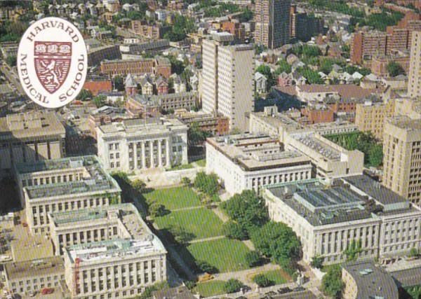 Massachusetts Boston Aerial View Harvard Medical School