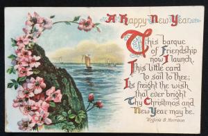 Used Postcard Happy New Year PM-1909 LB
