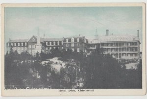 c1910 CHICOUTINI HOTEL DIEU Quebec Que Canada Postcard