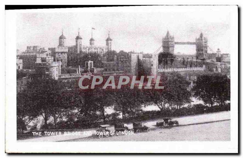 Modern Postcard The tower bridge and tower of London