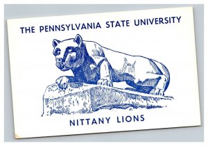 Vintage 1940's Postcard The Pennsylvania State University Nittany Lions