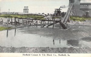 Sheffield Cement & Tile Block Co., Sheffield, Ia.,E.C.Kropp ,Iowa, Old Postcard