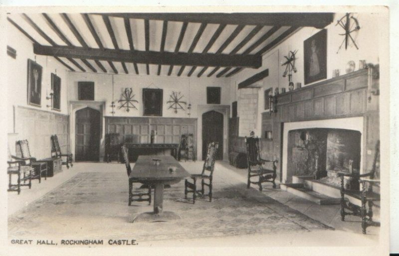 Northamptonshire Postcard - Great Hall - Rockingham Castle - Ref TZ7153