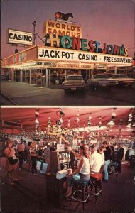 Las Vegas Nevada NV Honest John's Casino Slot Machines Gambling Vintage PC