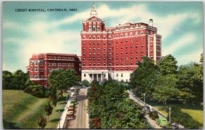 Cincinnati Ohio OH, Christ Hospital Building, Front View Vintage Postcard