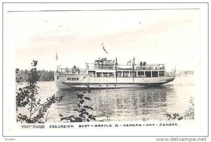 RP, Excursion Boat - Argyle II, Kenora, Ontario, Canada, 1930-1950s
