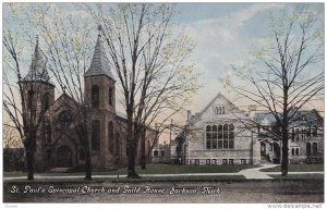 JACKSON, Michigan, 1900-1910s; St. Paul's Episcopal Church And Guild House