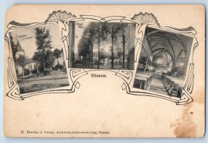 Lower Saxony Germany Postcard Dissen Multiview c1905 Antique Unposted