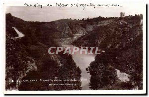 Old Postcard Crozant Creuse Valley Sedelle and beyond the Rock of Spinners