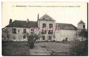 Old Postcard Montmirail Farm Grenaux or Coucha Napoleon 1st Battle of the Nig...