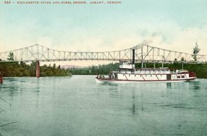 OR - Albany, Willamette River & Steel Bridge