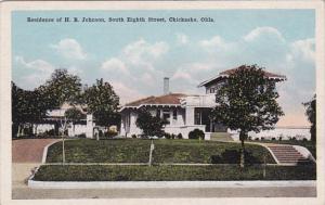 Oklahoma Chickasha Residence Of H B Johnson South Eigth Street