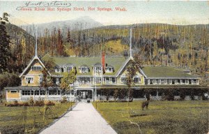 J47/ Hot Springs Washington Postcard c1910 Green River Hot Springs Hotel 348