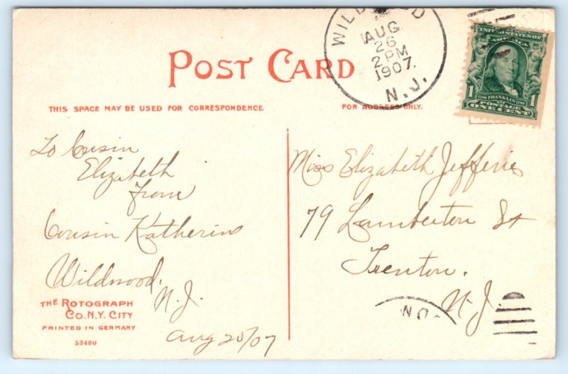 Wildwood NJ Birds Eye View Postcard New Jersey