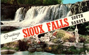 SIOUX FALLS, SD South Dakota  McKENNON Park MINIATURE VILLAGE   c1950s  Postcard