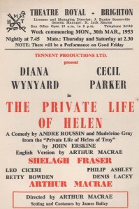 The Private Life Of Helen Of Troy Brighton Old Theatre Flyer