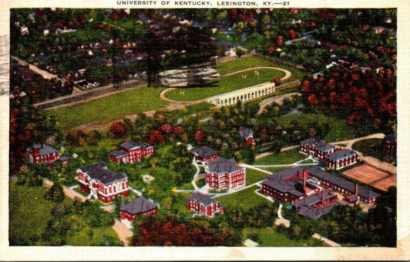 Kentucky Lexington Aerial View University Of Kentucky 1937