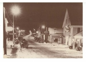 ME - Damariscotta. Main Street & Tydol Gas Station ca1947 (continental size)