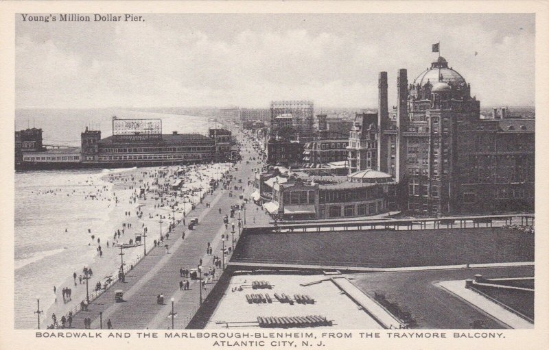 New Jersey Atlantic City Boardwalk & Marlborough Blenheim Albertype sk1745