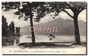 Old Postcard Aix Les Bains Lac Du Bourget And Dent Du Chat