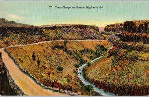 Taos Gorge on Scenic Highway Between Santa Fe and Taos New Mexico Postcard