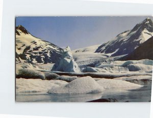 Postcard Portage Glacier Alaska USA