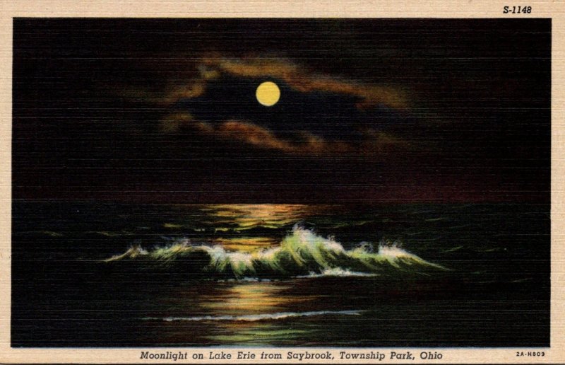 Ohio Township Park Moonlight On Lake Erie From Saybrook